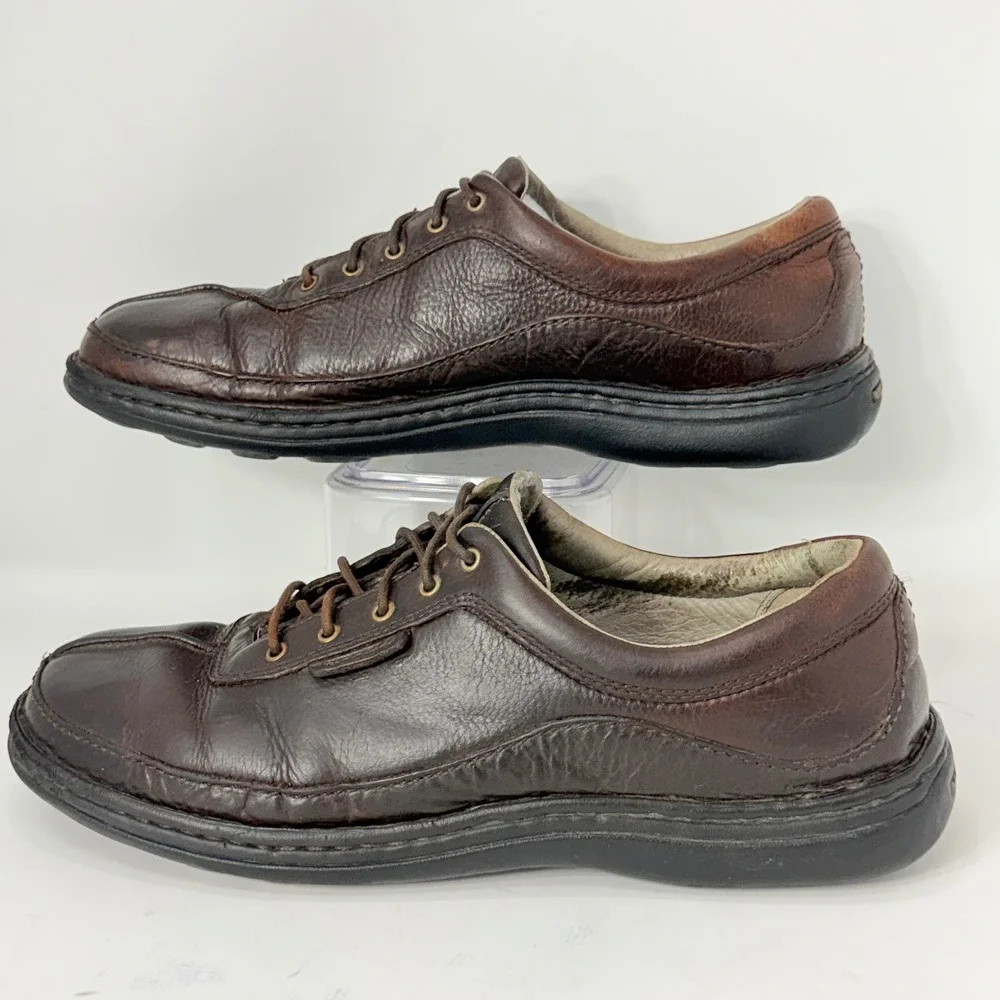 Merrell World Legend Mens 13 Dark Brown Leather Lace Up Casual Shoes J54708